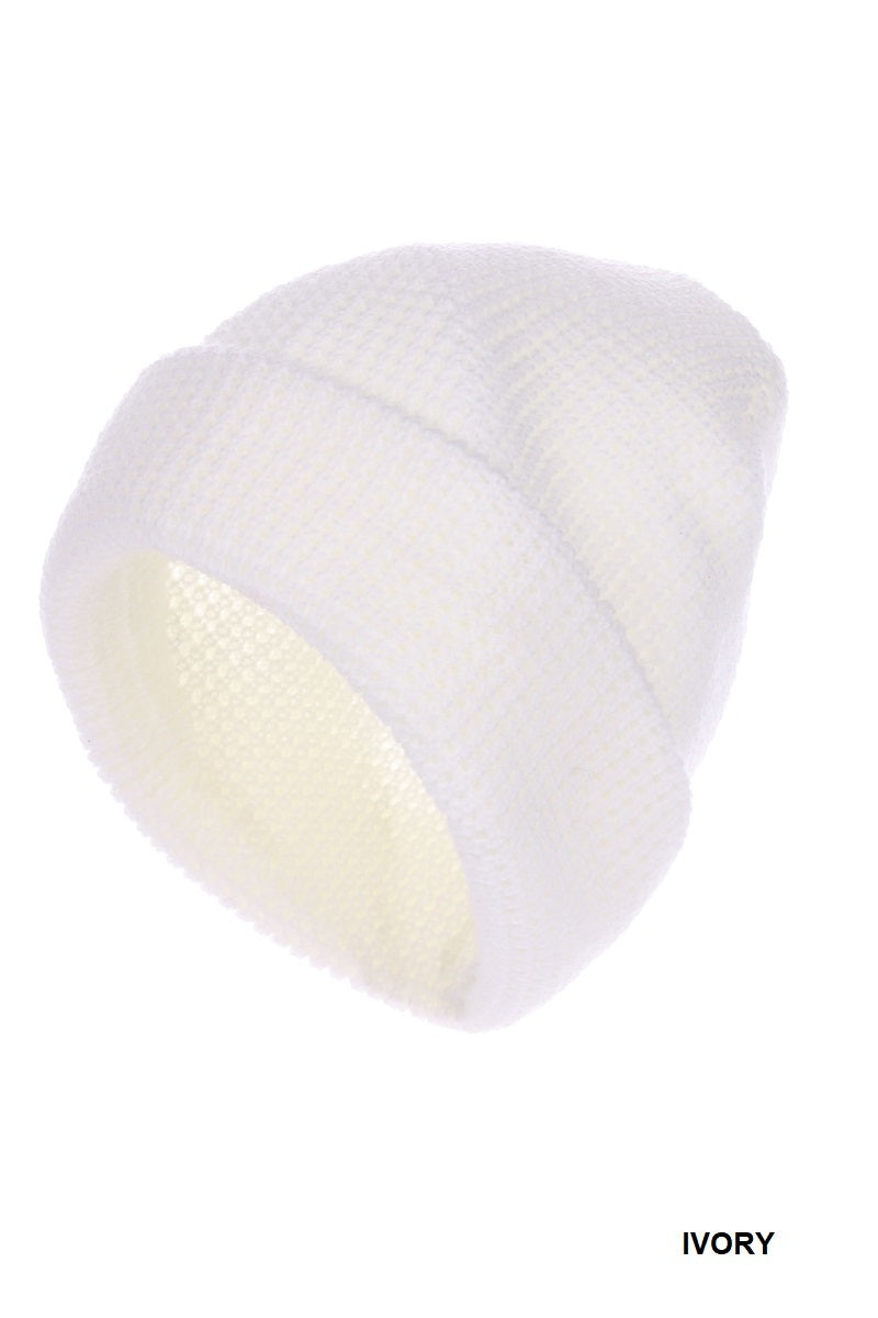 Waffle Knit Beanie