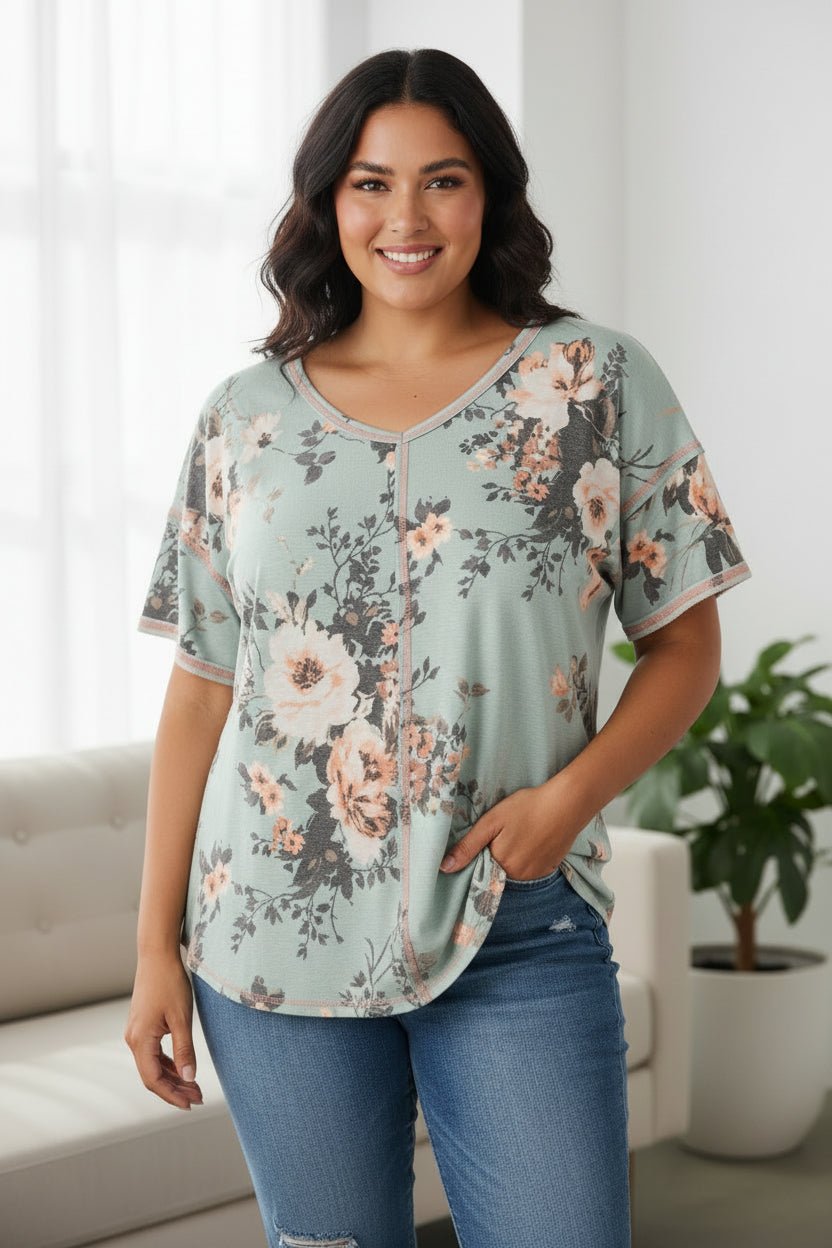 Vanilla Bay Floral Top