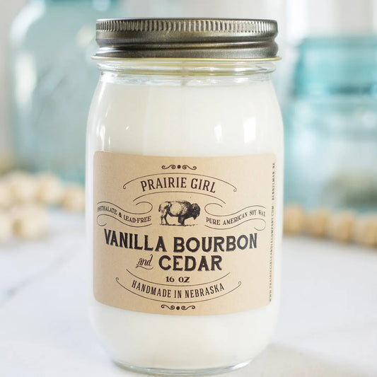 Vanilla Bourbon & Cedar Candle