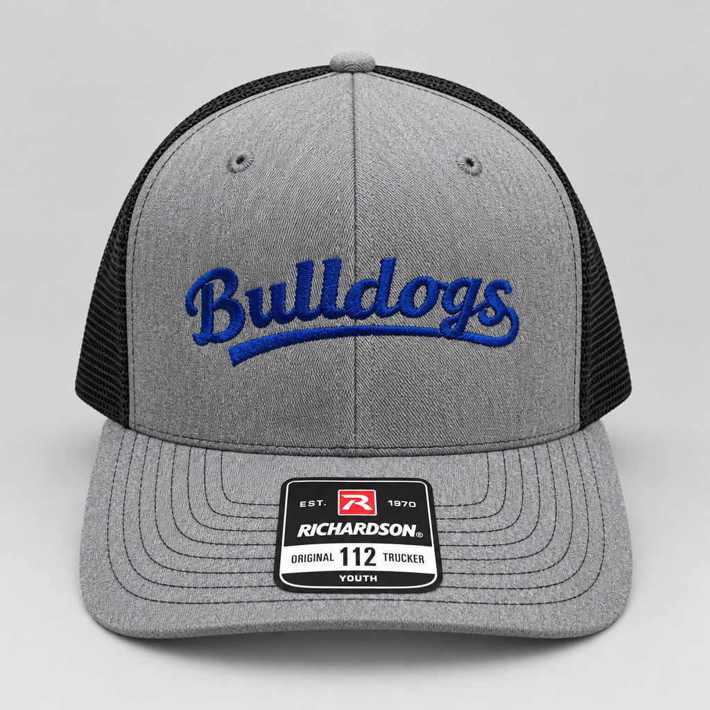 Youth Bulldogs Grey Black Mesh Cap