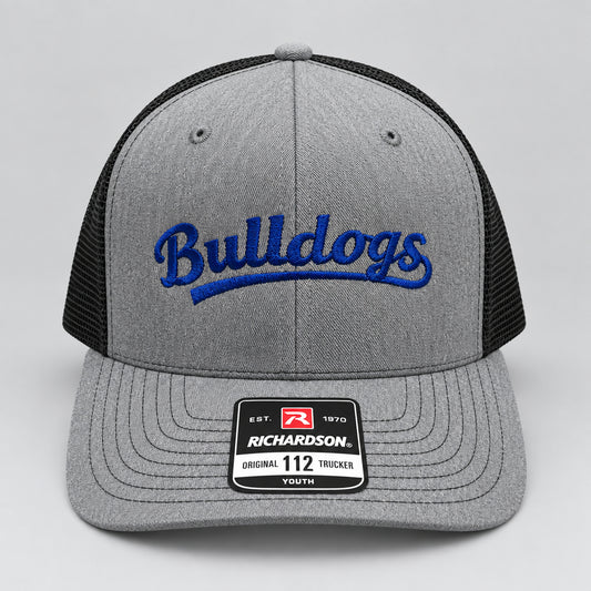 Youth Bulldogs Grey Black Mesh Cap