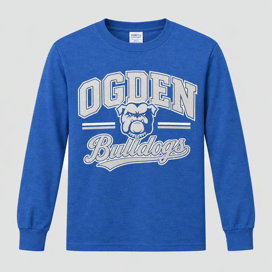Youth LS Tee Ogden Bulldogs Head