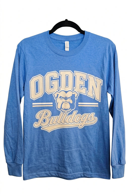 Adult LS Tee Ogden Bulldogs Head