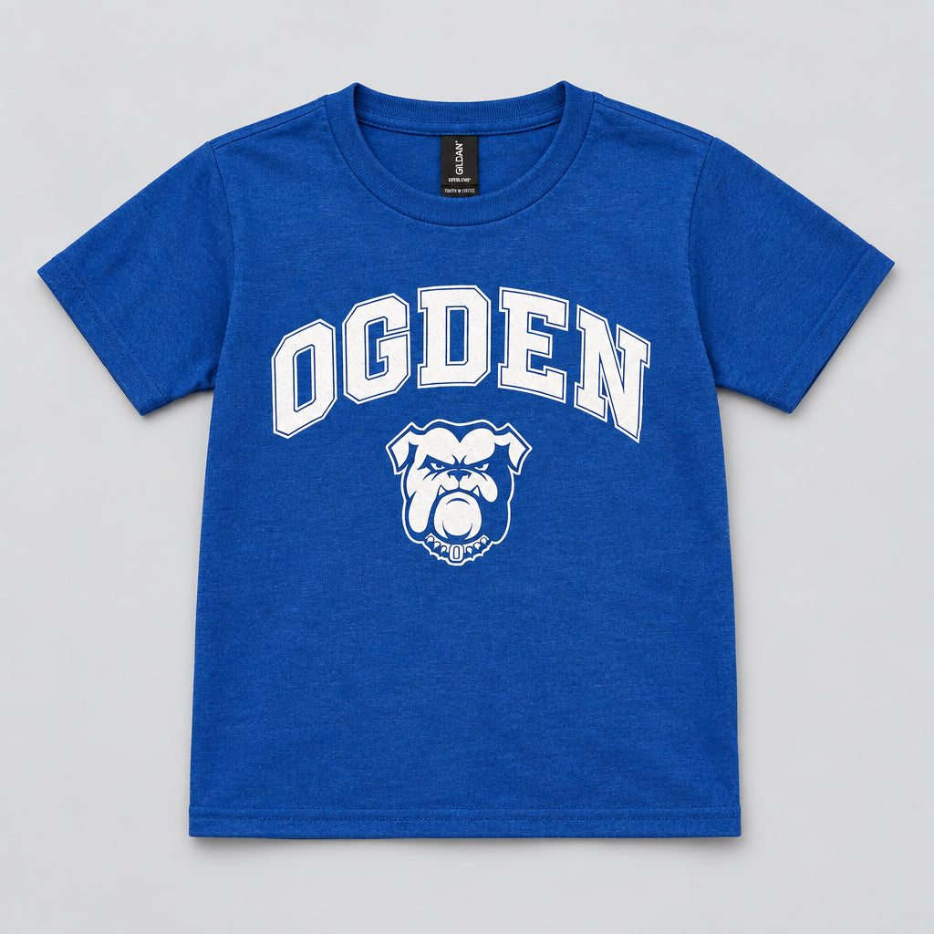 Youth Tee: OGDEN Bulldog Head