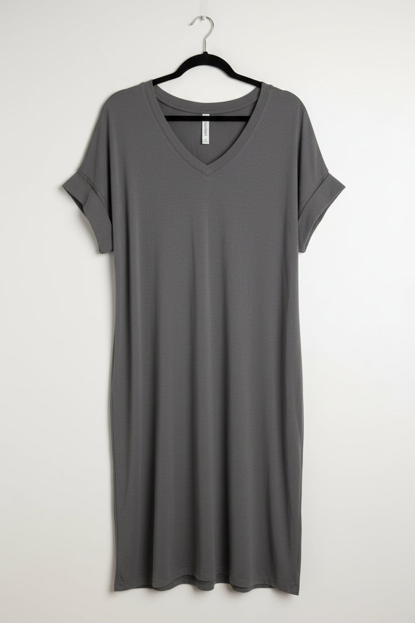 Zenana Premium V Neck Dress