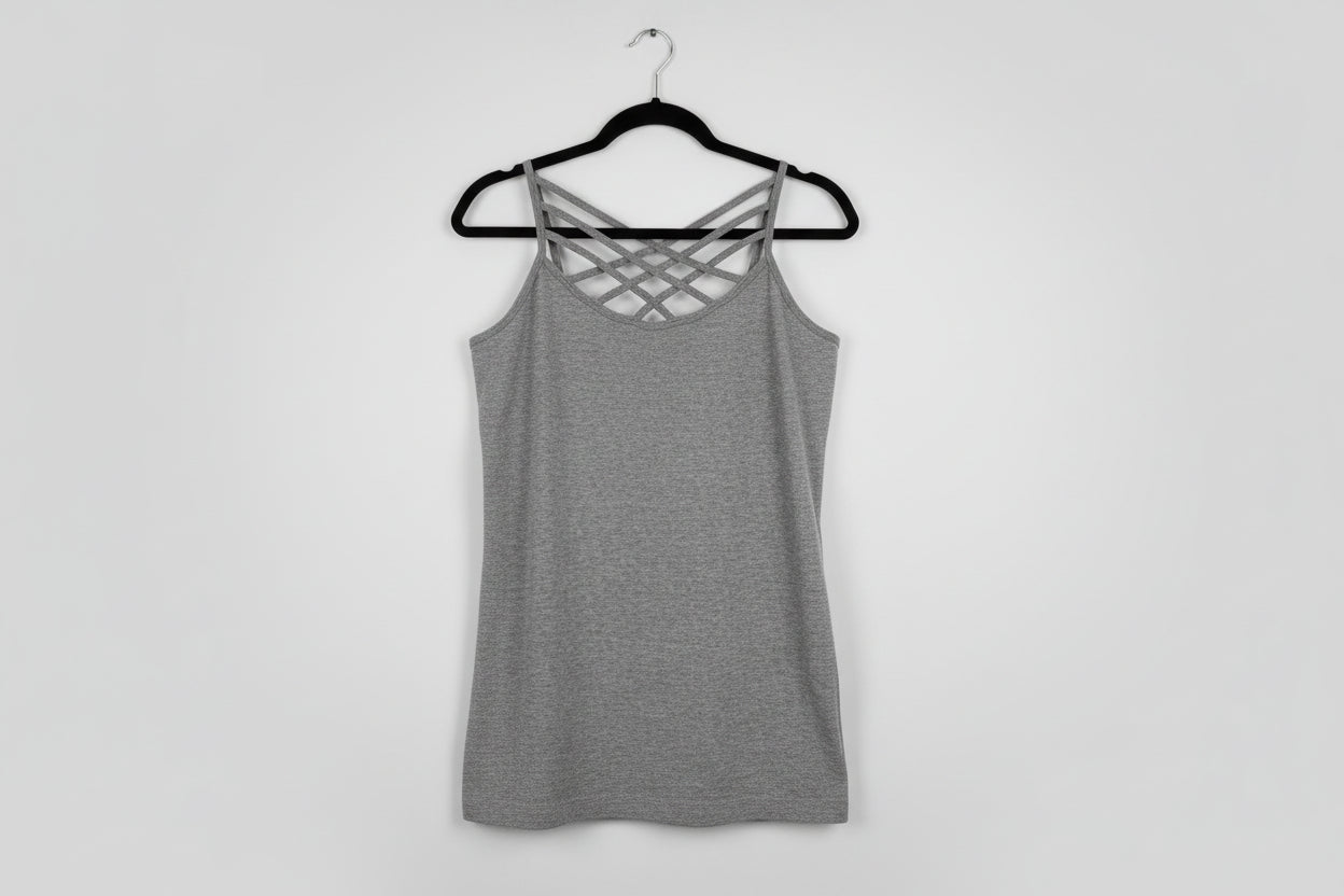Zenana Sleeveless Cross Over Top