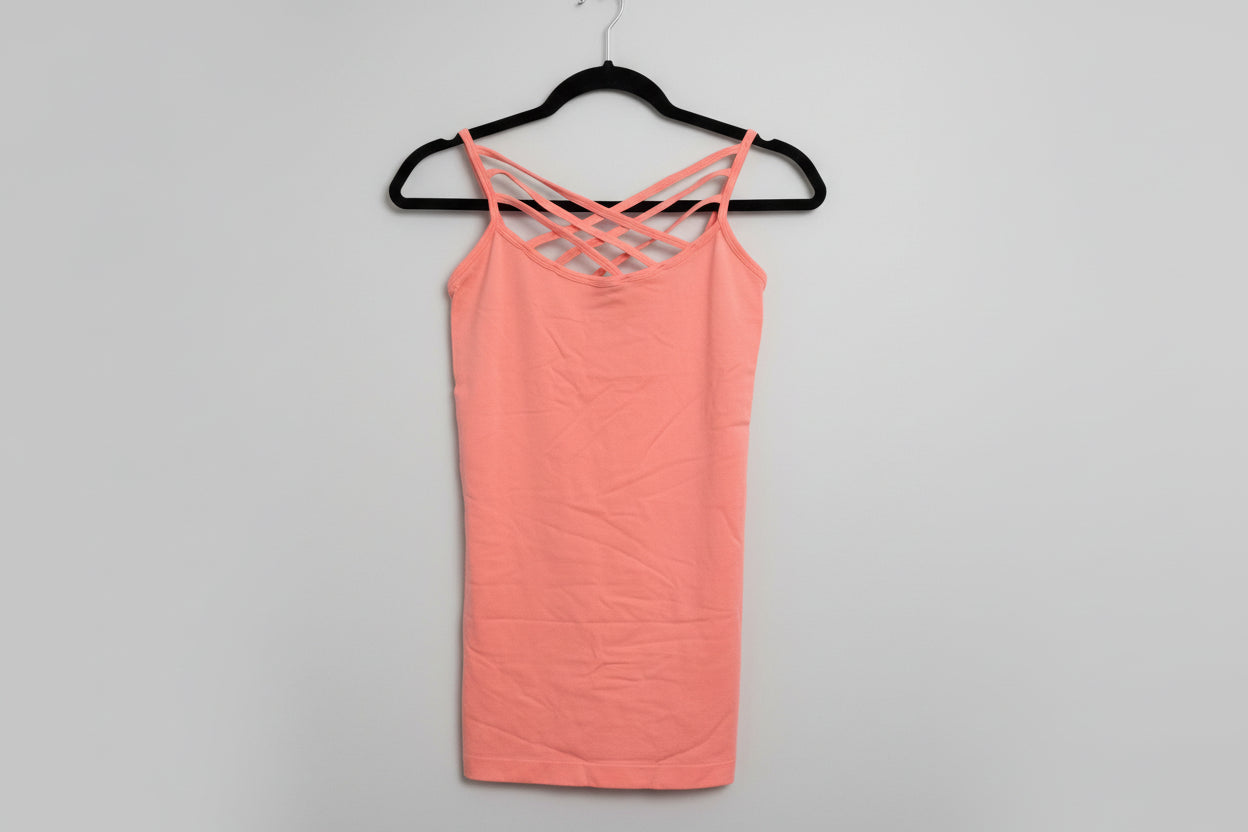 Zenana Sleeveless Cross Over Top
