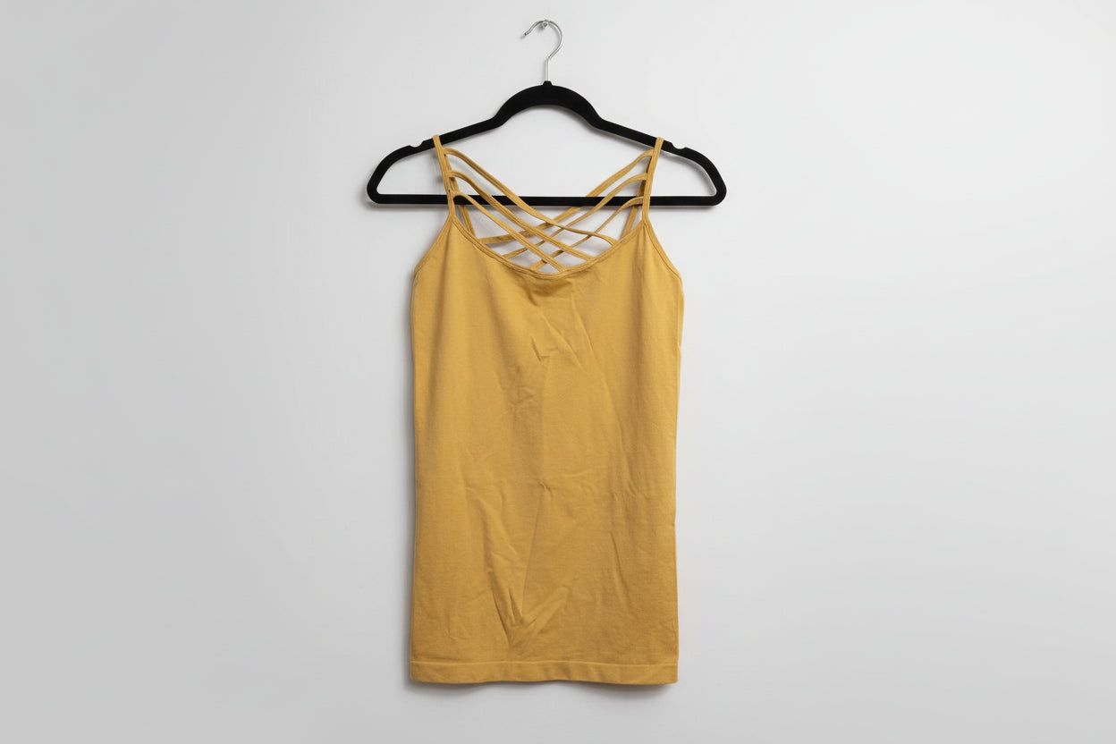 Zenana Sleeveless Cross Over Top