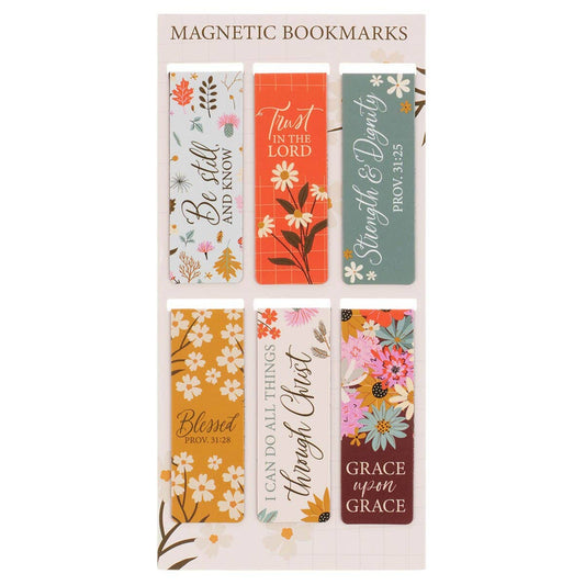 Magnetic Bookmark Bright Floral
