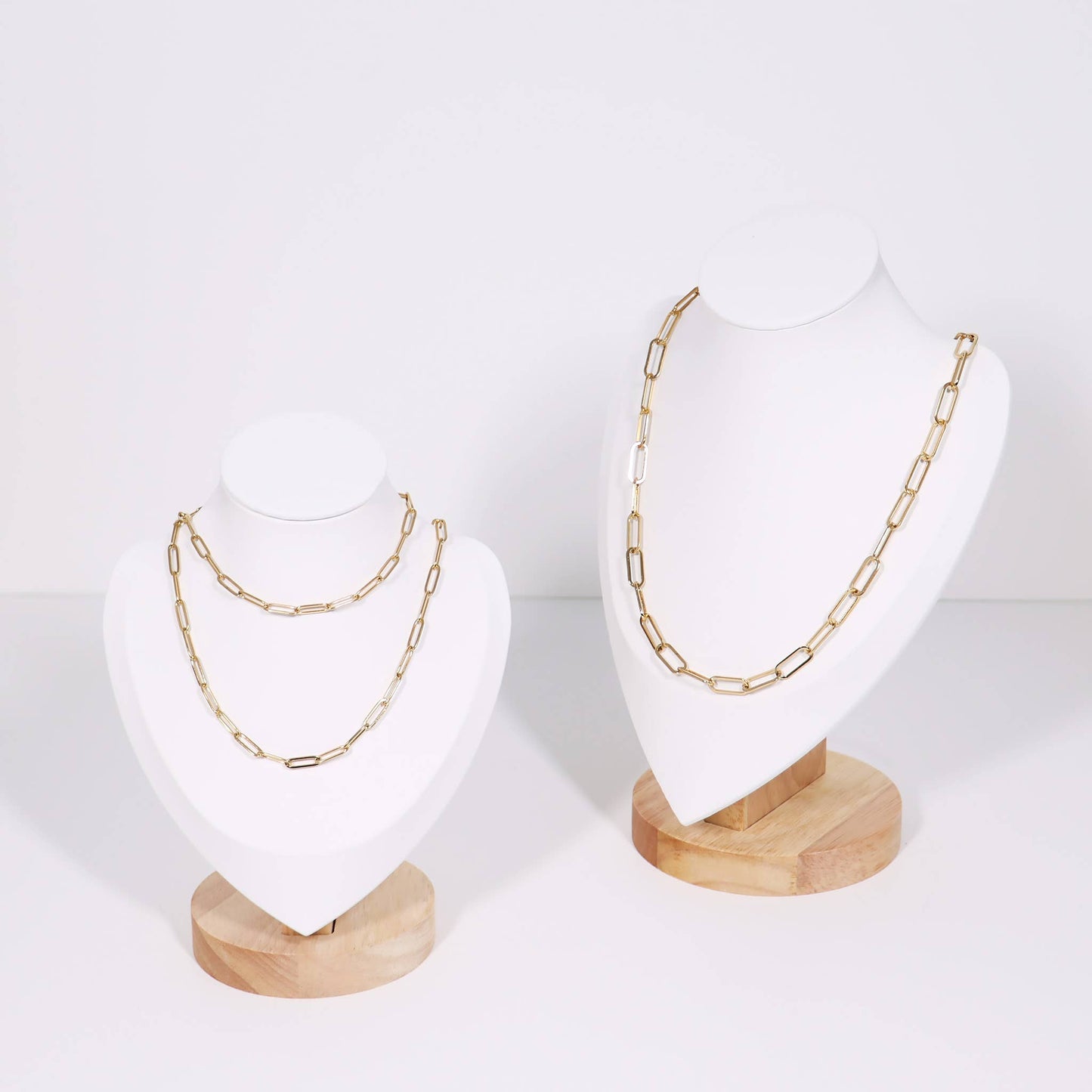 Necklace: 18K Gold Paperclip Chain