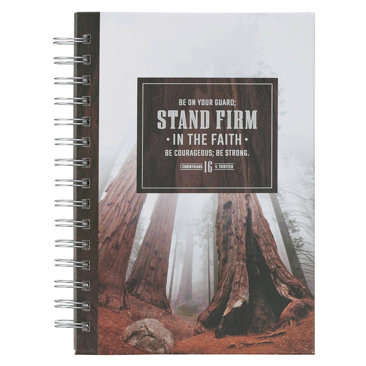 Journal Spiral Brown Stand Firm