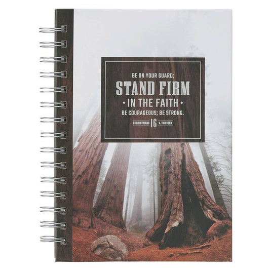 Journal Spiral Brown Stand Firm