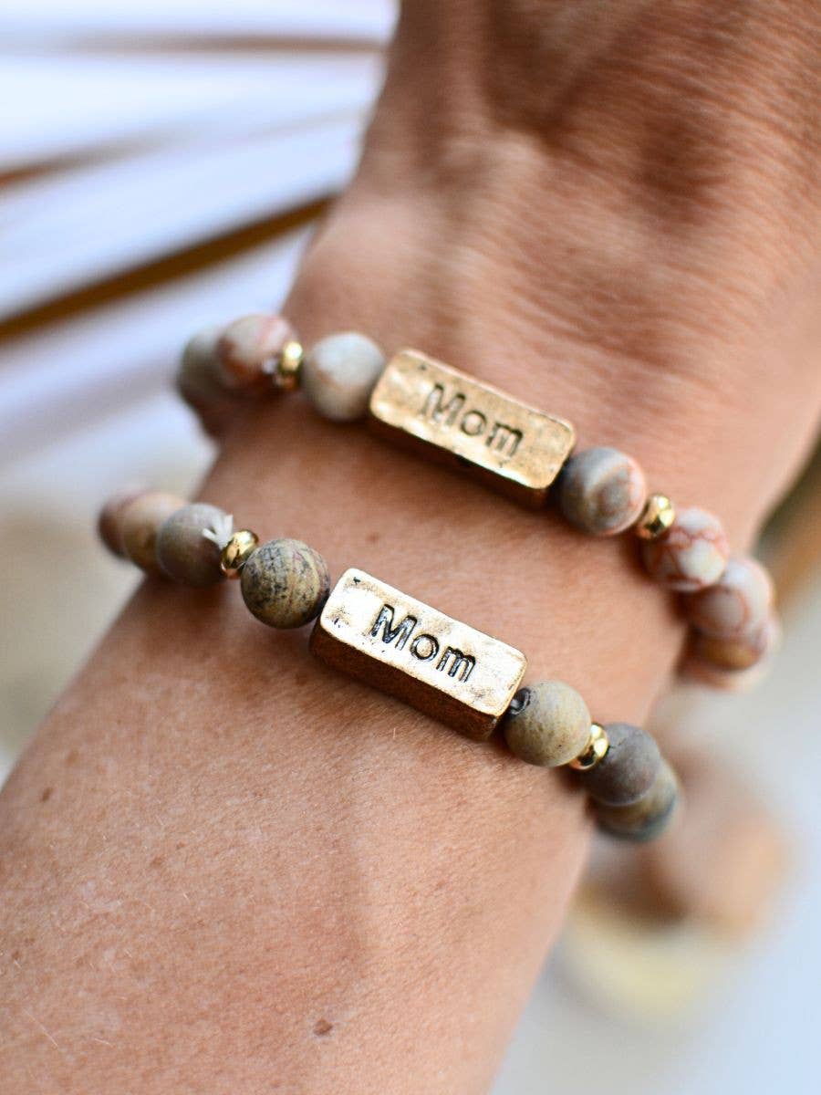 MOM Stone Stretch Bracelets