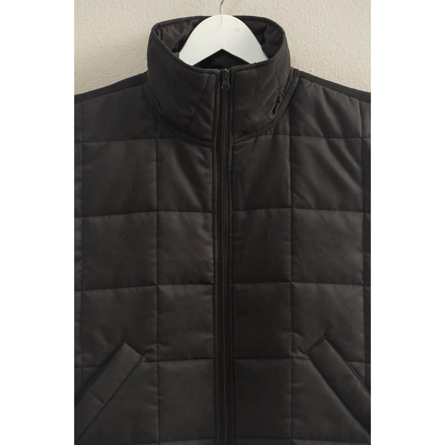 Vest Jacket Quilted Zip-Front