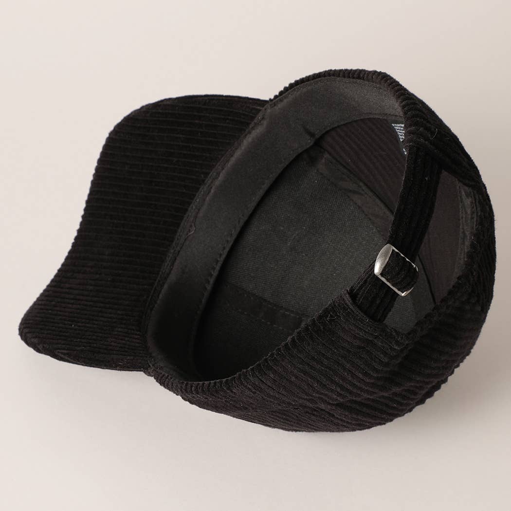 MERRY Embroidery Patch Corduroy Cap