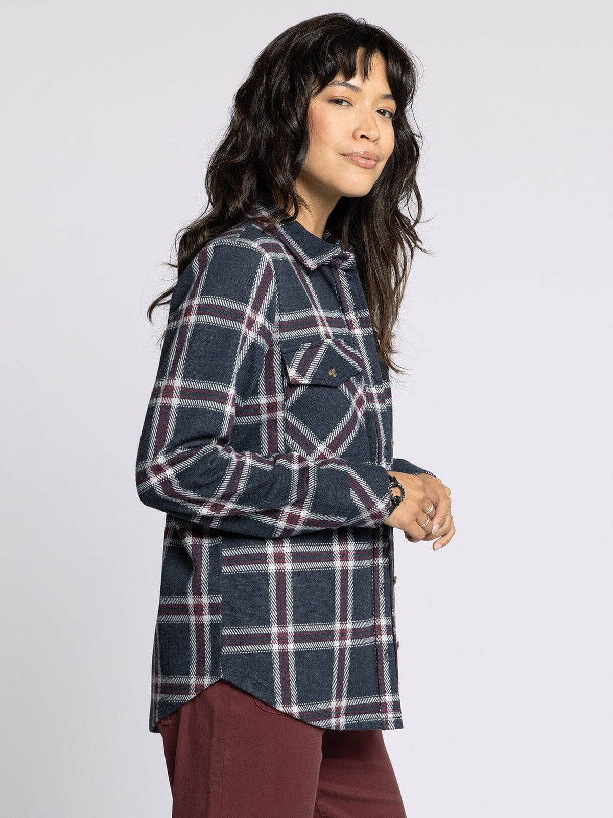 Cassian Shirt - Black Red Plaid