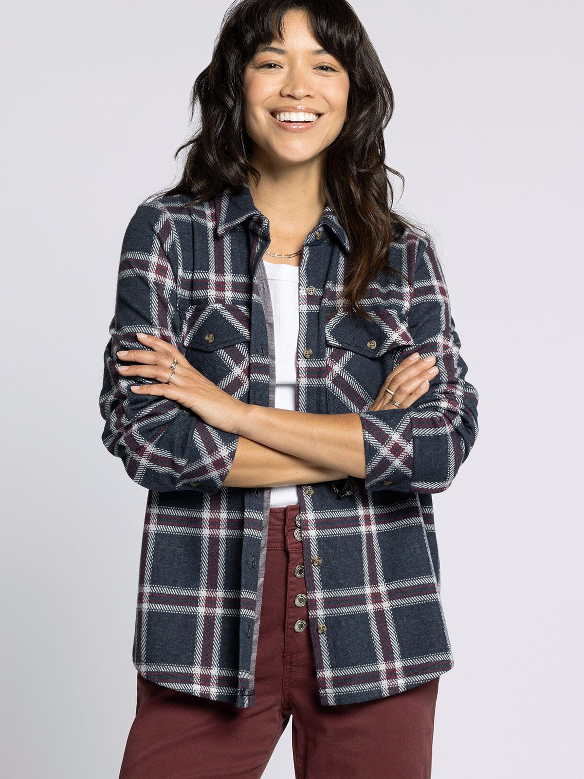 Cassian Shirt - Black Red Plaid