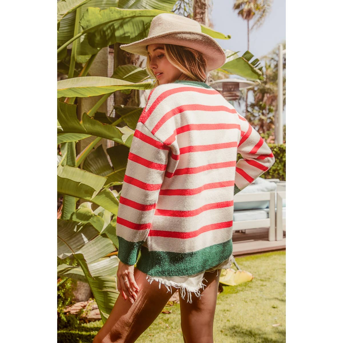 Merry & Bright Stripe Knit Sweater