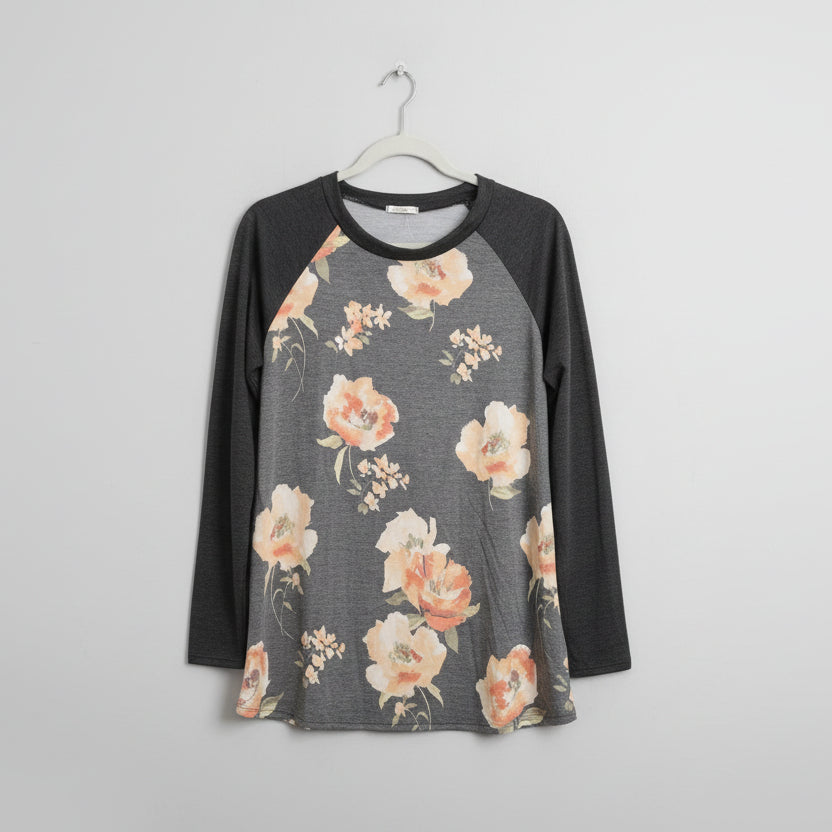 e.Luna LS Floral Top