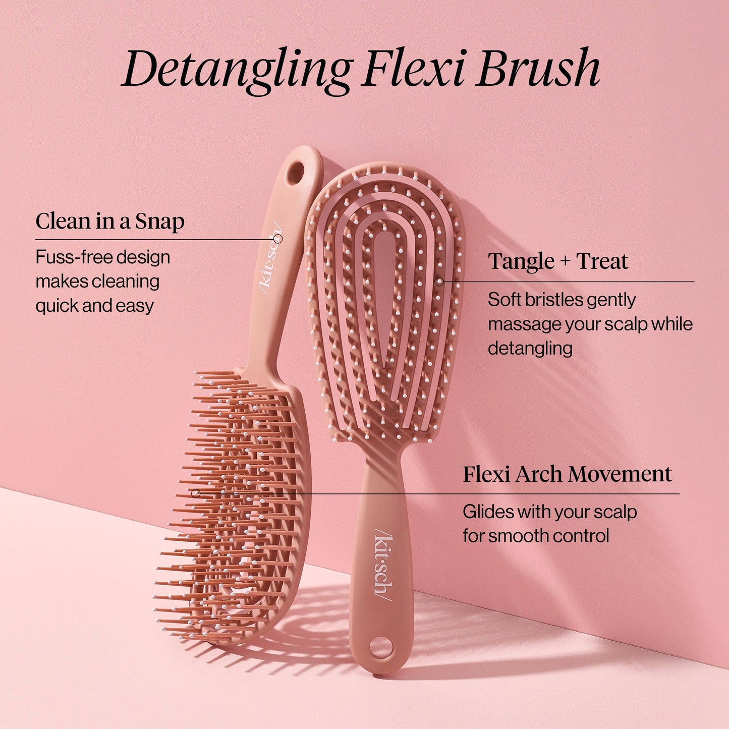 Kitsch: Detangling Flexi Brush - Terracotta