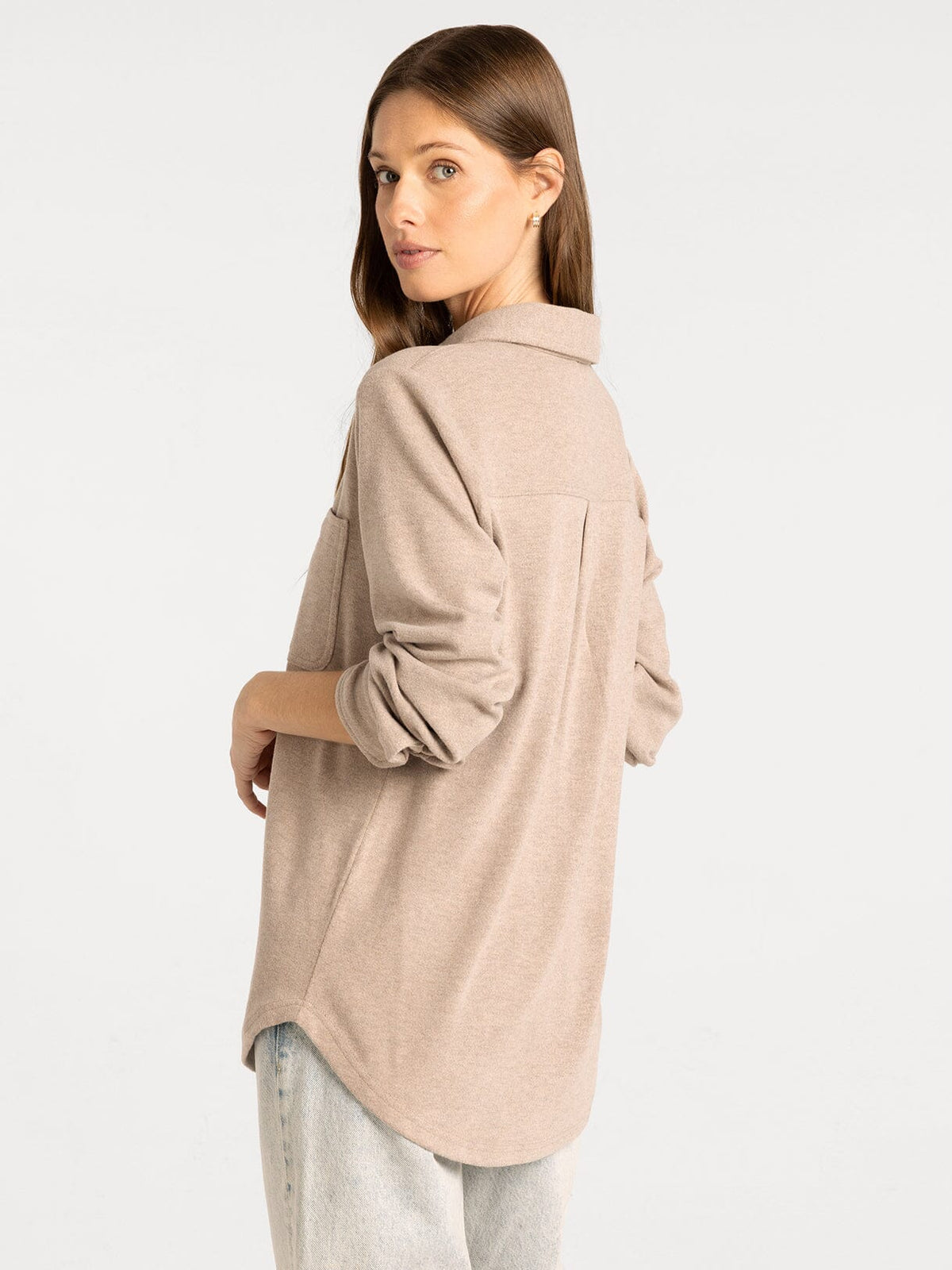 Lewis Shirt - Soft Brown Heather