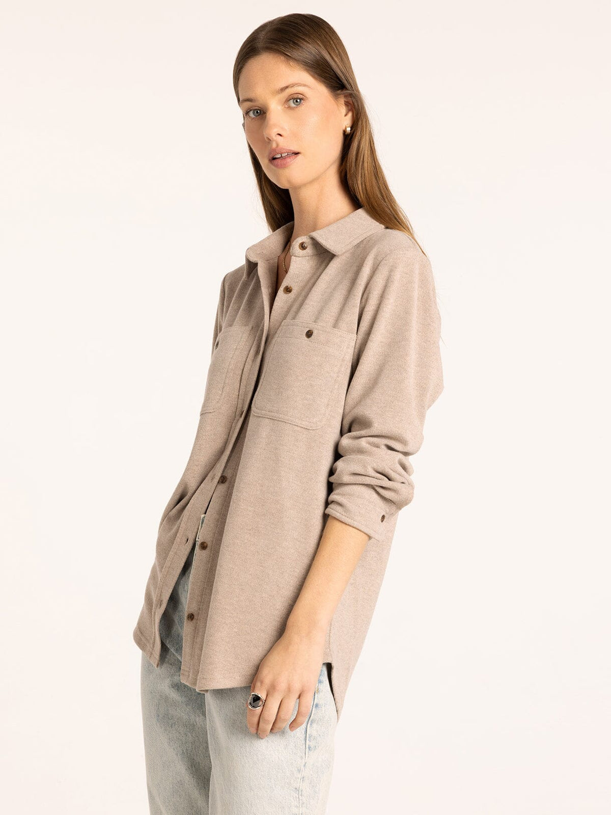 Lewis Shirt - Soft Brown Heather