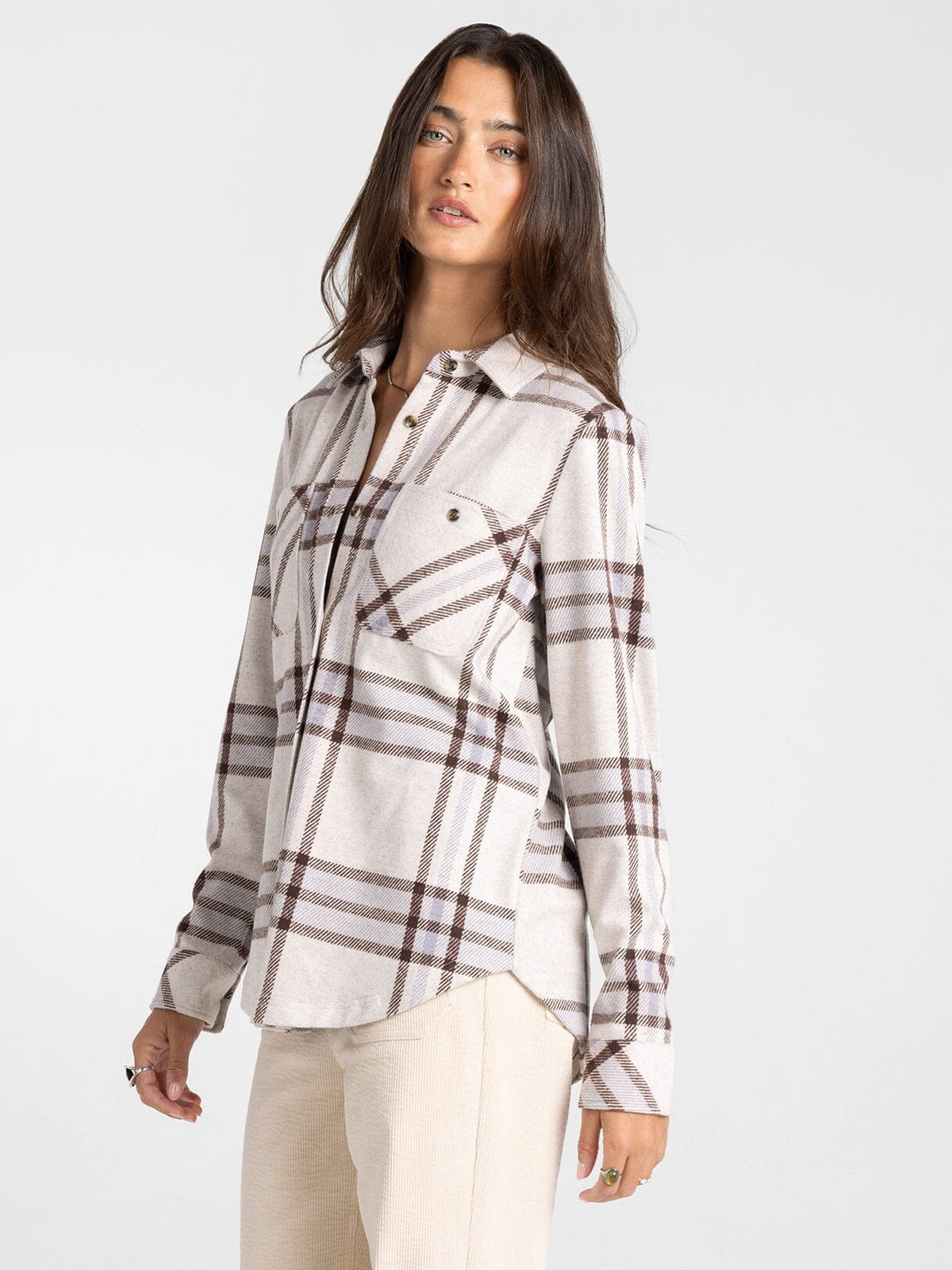 Lewis Shirt - Ivory Plaid