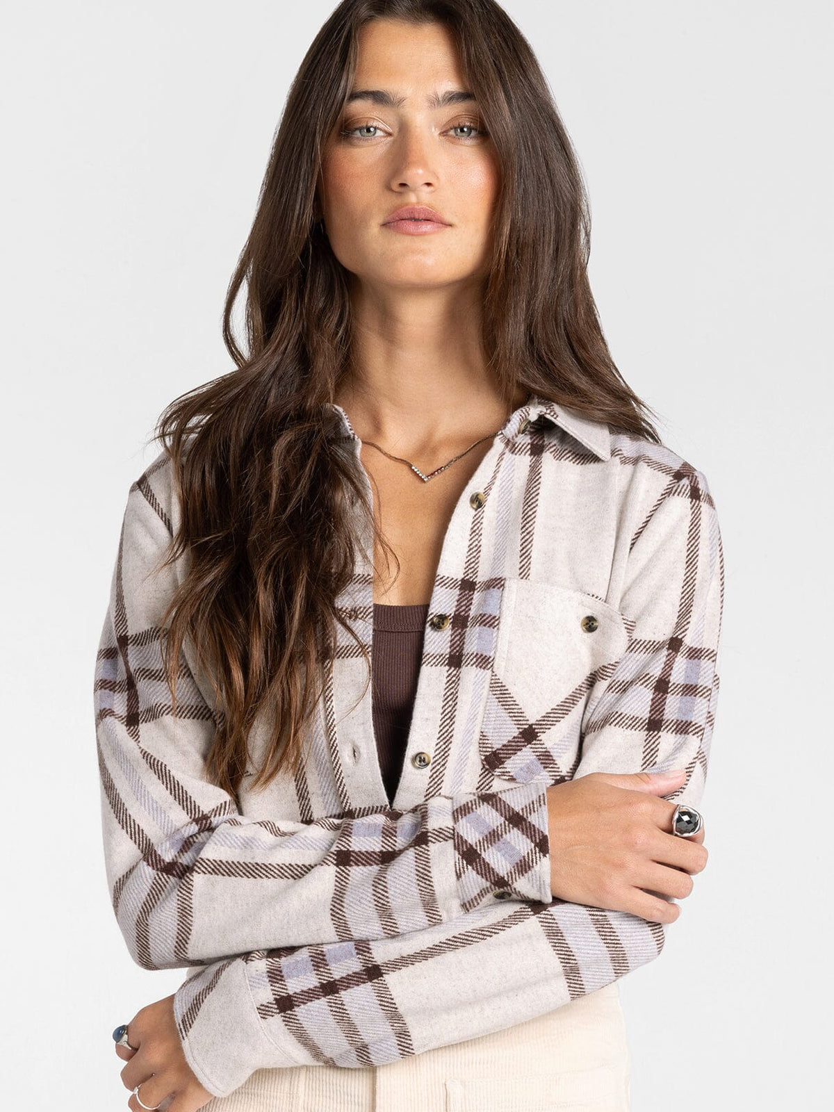 Lewis Shirt - Ivory Plaid