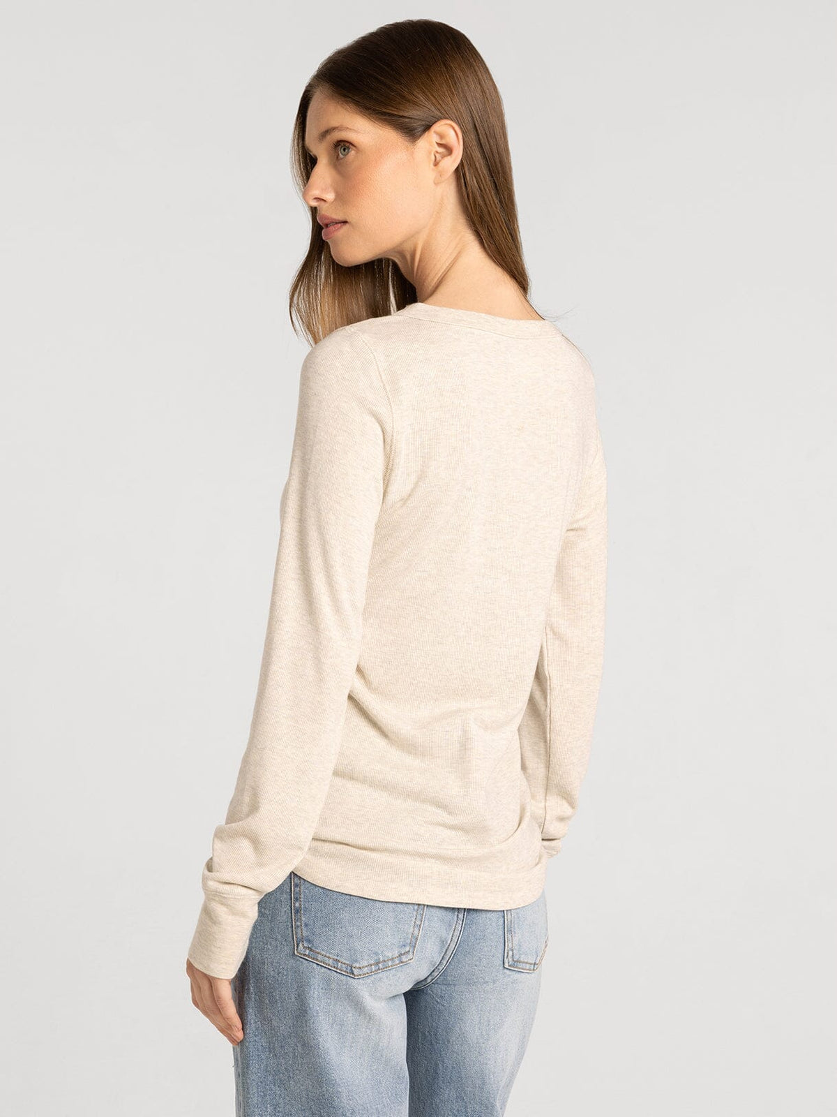 Stacy Top - Sand Heather