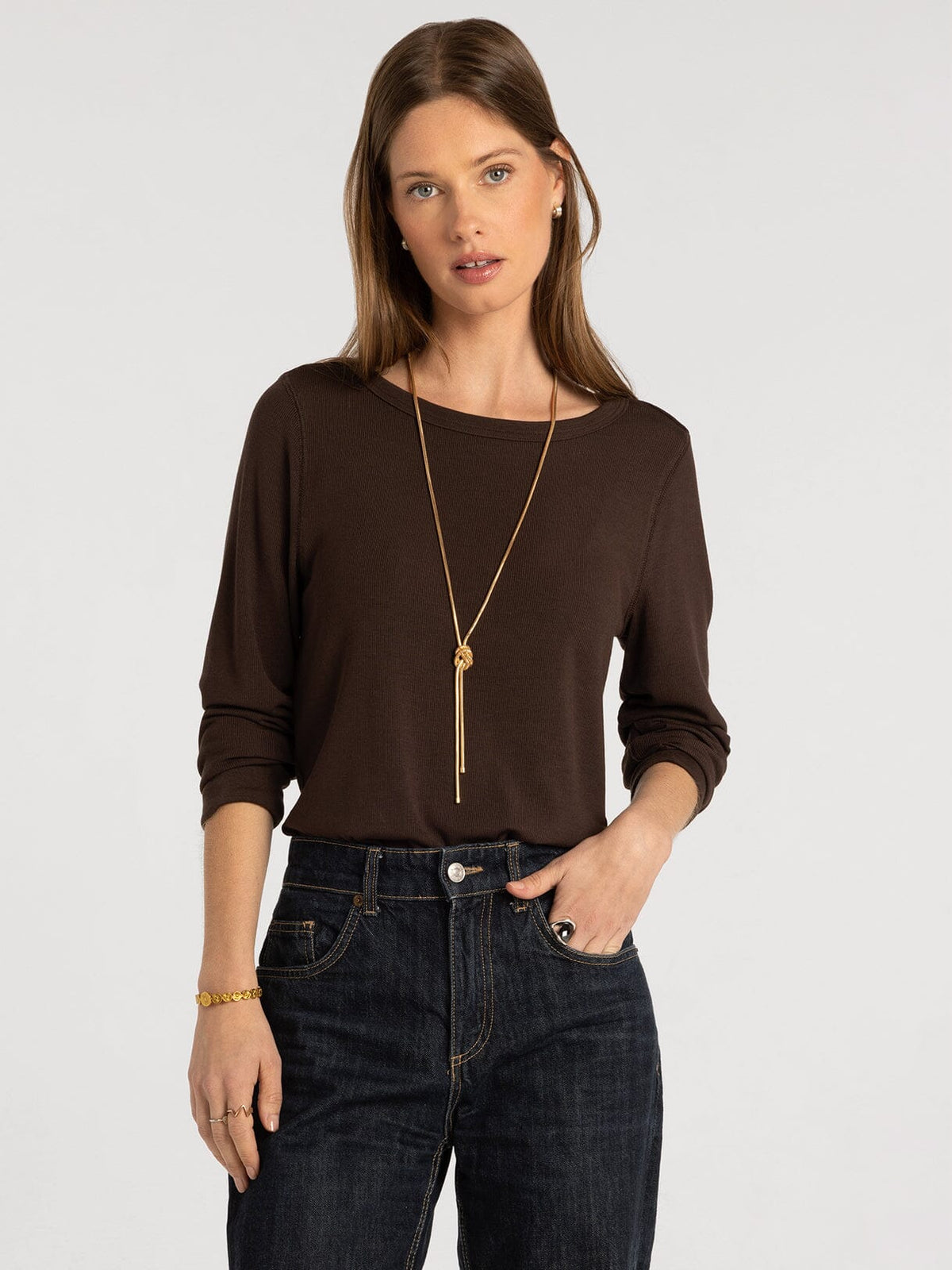 Stacy Top - Coffee Bean