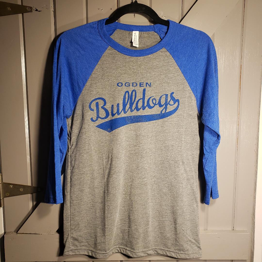 Ogden Bulldogs 3/4 Sleeve Baseball Tee