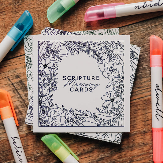 Scripture Cards - Coloring Floral